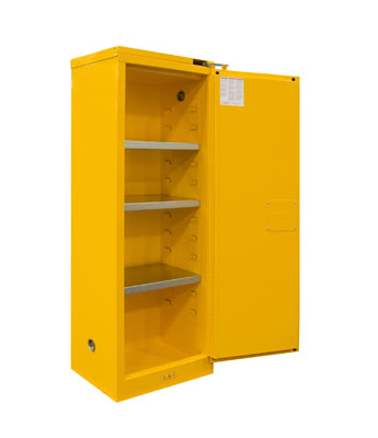 Flammable Storage Cabinet, 24 Gallons (90.8L), Self Close Door