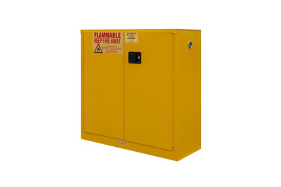 Flammable Safety Cabinet, 30 Gallons (114L), Manual Close Doors