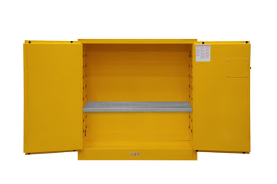 Flammable Safety Cabinet, 30 Gallons (114L), Manual Close Doors