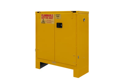 Flammable Safety Cabinet with Legs, 30 Gallons (114L), Self Closing Doors