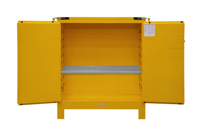 Flammable Safety Cabinet with Legs, 30 Gallons (114L), Self Closing Doors