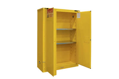 Flammable Safety Cabinet, 45 Gallons (170L), Self Closing Doors