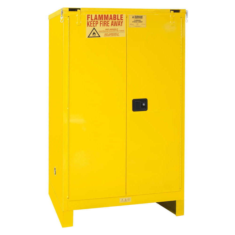 Flammable Safety Cabinet with Legs, 90 Gallons (340L) - 43"W x 34"D