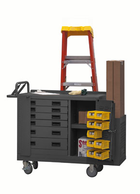 48" Wide Mobile Maintenance Cabinet with 6 Drawers