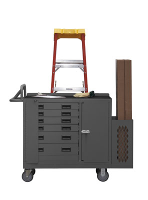 48" Wide Mobile Cabinet with 6 Drawers
