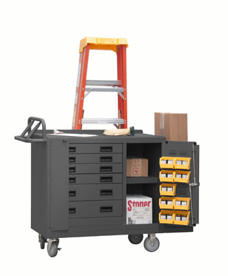 48" Wide Mobile Maintenance Cabinet with 6 Drawers