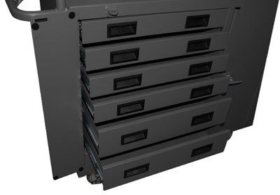 48" Wide Mobile Cabinet with 6 Drawers