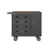 Mobile Bench Cabinet w/ Hard Board Top, 18 1/4' Wide