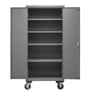 Mobile Cabinet with 4 Shelves, 16 Gauge - 36'W x 24'D x 80'H