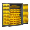16 Gauge Cabinet with 186 Hook-On Bins - 48'W x 24'D x 72'H