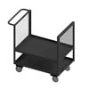 2 Sided Mesh Stock Truck w/ 1 Shelf and 1 Base Shelf