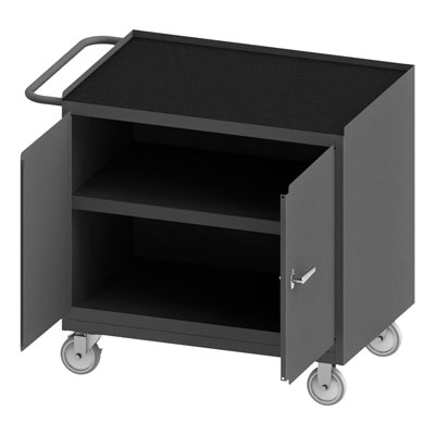 3113 Series, Mobile Bench Cabinet - 1 Shelf, Choice of Top Surfaces