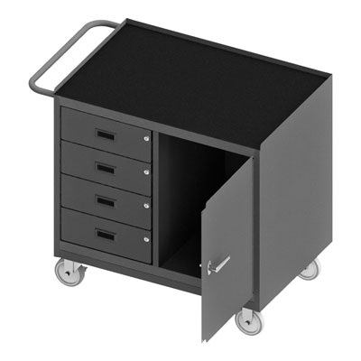 3121 Series, Mobile Bench Cabinet , 4 Drawers|Half Cabinet