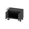 3413 Series, 48" Wide Mobile Bench Cabinet, Floor Lock Model, 1 Drawer and 2 Doors