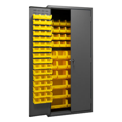 14 Gauge Cabinet with 138 Hook-On Bins - 36"W x 24"D x 84"H