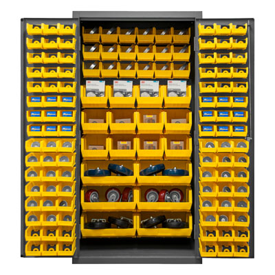 36" - Wide Cabinet with 132 Bins (Flush Door Style)