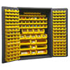 14 Gauge Cabinet with 186 Hook-On Bins - 48'W x 24'D x 72'H