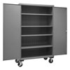 Mobile Cabinet with 4 Shelves, 14 Gauge - 48' Wide