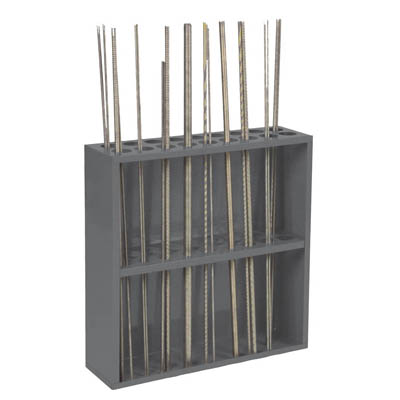 Durham Steel Wire Spool Storage Rack with Compartment Box