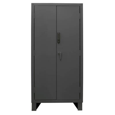 Heavy Duty Solid Door Cabinet with Electronic Access Control - 36'W x 24'D x 78'H