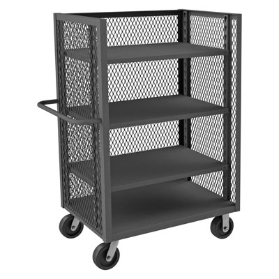 3ST Series, 3 Sided Mesh Truck|3 Adjustable Shelves