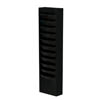 Con-Tur Pocket Vertical Literature Racks, 11 Openings  Black