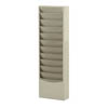 Con-Tur Pocket Vertical Literature Racks, 11 Openings Tan