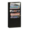 Con-Tur Pocket Vertical Literature Racks, 5 Openings (6 Colors)