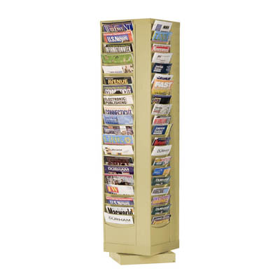 80 Pocket Rotary Literature Racks (3 Colors)