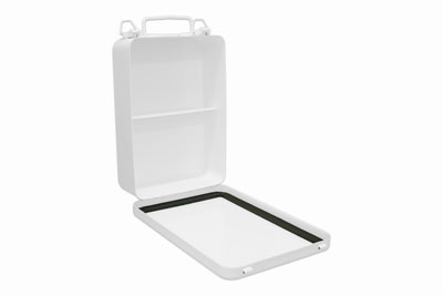 16 Unit Vertical Metal First Aid Kit Box (Empty)
