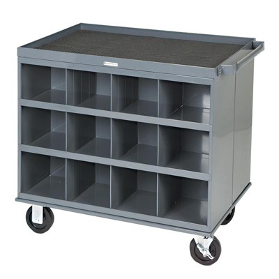 2 Sided Cart with 24 Bins 