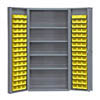 36" Wide with 96 Bins, 4 Shelves and 4" Door Shelves