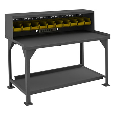 Heavy Duty Workbench|Riser|Louvered Panel 