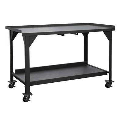 Heavy Duty Mobile Workbench with Lips Up - 60'W x 36'D x 39-1/2'H