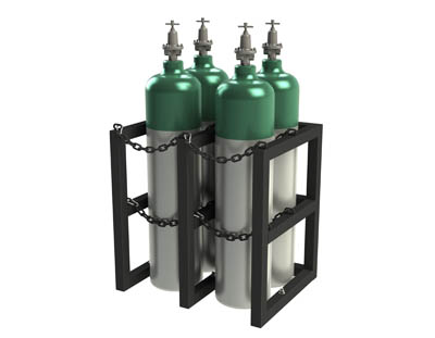 Vertical Gas Cylinder Racks 