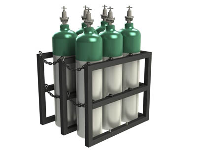 Vertical Gas Cylinder Racks 