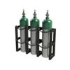 Gas Cylinder Rack For 3 Vertical Cylinders, 44' Wide