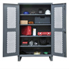 Extra Heavy Duty 12-Gauge Ventilated Shelf Cabinets, 60"W X 24"D X 78"H