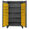 Extra Heavy Duty 12-Gauge Cabinet with 120 Bins and 4 Shelves
