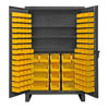 Extra Heavy Duty 12-Gauge Cabinet with 134 Bins and 3 Shelves