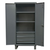 Extra Heavy Duty 12-Gauge 3 Drawer Cabinet with 4 Shelves