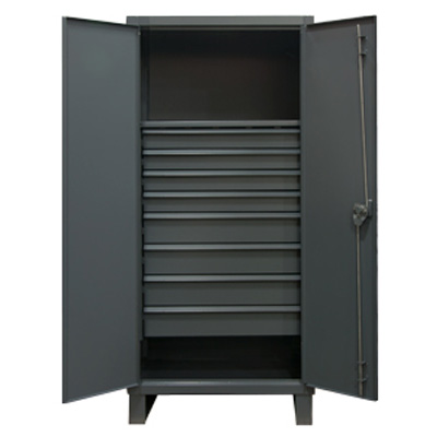 Extra Heavy Duty 12-Gauge 8 Drawer Cabinet with 1 Shelf