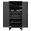 Extra Heavy Duty 12-Gauge 4 Drawer Cabinet w/ 3 Shelves and Pegboard (6,850 lbs. Capacity)