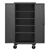 Mobile Cabinet with 4 Shelves, 12 Gauge - 36" Wide