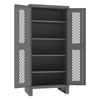 Extra Heavy Duty 12-Gauge Ventilated Shelf Cabinets, 36"W X 24"D X 78"H