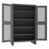 Extra Heavy Duty 12-Gauge Ventilated Shelf Cabinets, 48"W X 24"D X 78"H