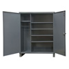 Extra Heavy Duty 12-Gauge Wardrobe Cabinets with 5 Shelves, 36'W X 24'D X 78'H