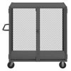 Mesh Style Security Trucks with Double Doors, No Shelves