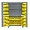 48" Wide Cabinet with 137 Bins & 3 Shelves (Flush Door Style)
