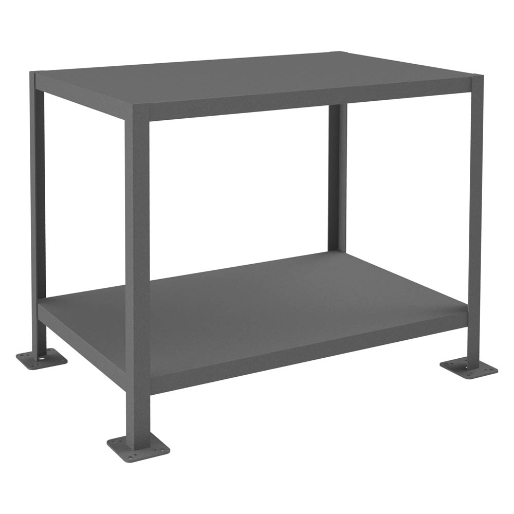 Medium Duty Machine Table - 30" High - Bottom Shelf